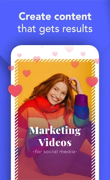Boosted mobile app marketing video creation